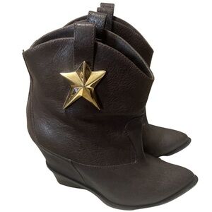 Giuseppe Zanotti Cowboy Ankle Booties, Sz 41